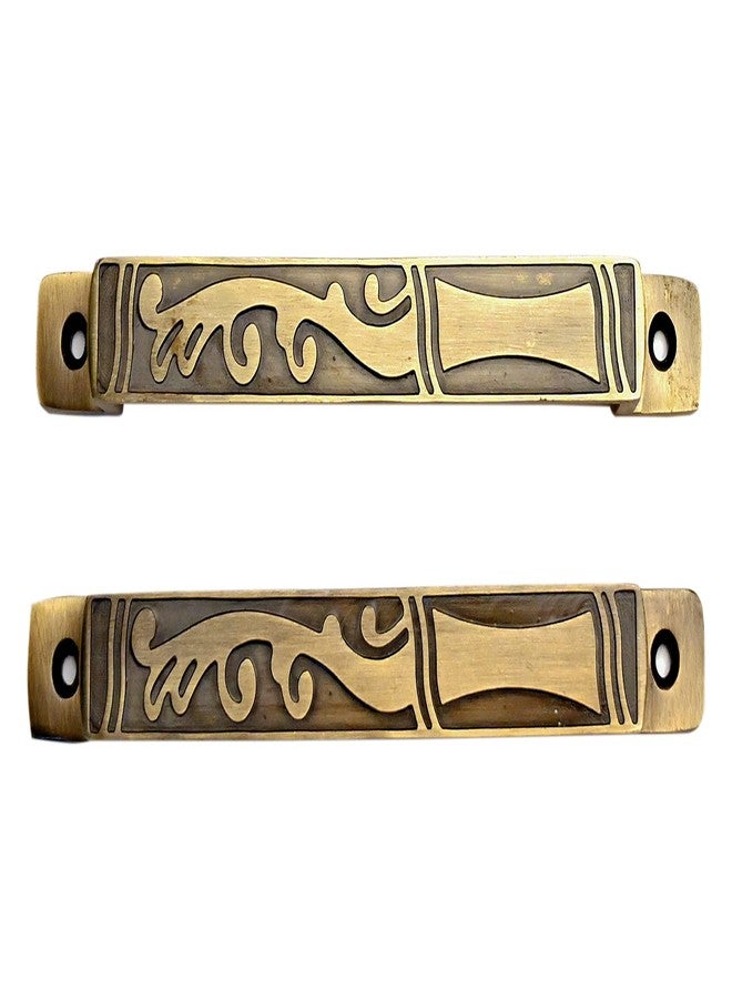 SNE Premium Flower Pot Design Door Kit Handle Door Fittings Kit with Stopper and Aldrop Full Set in Front and Back Side of Doors. - Image 5